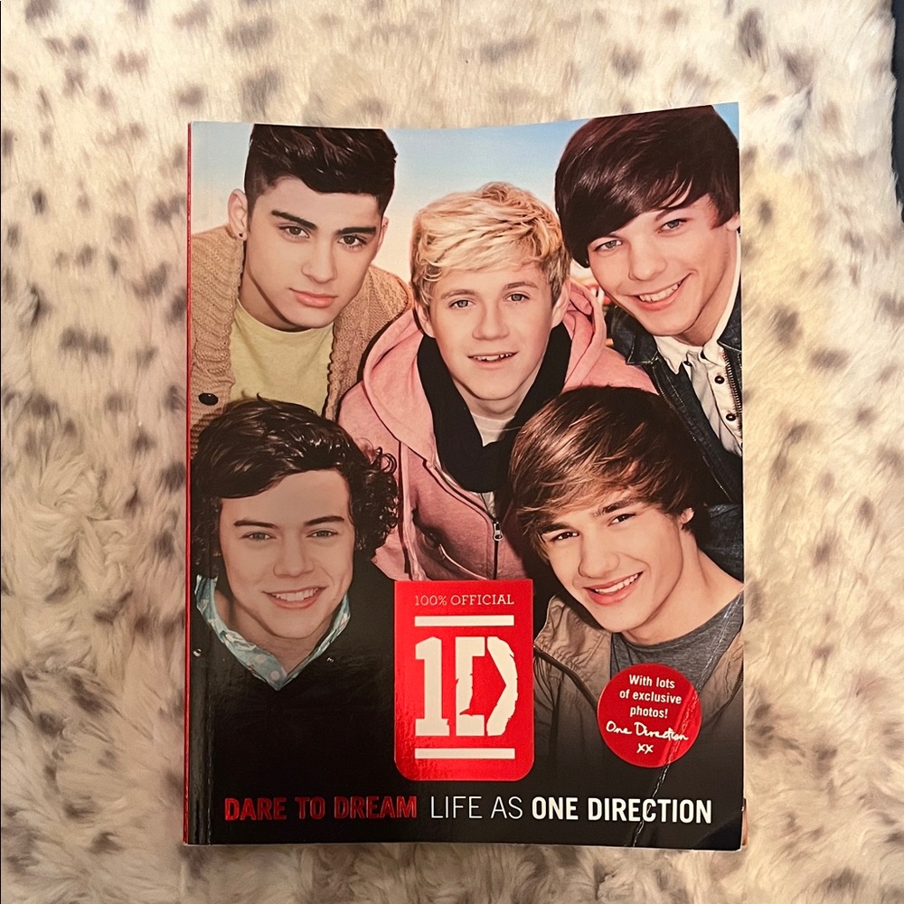 1D Dare to Dream Book with Red and Black Cover